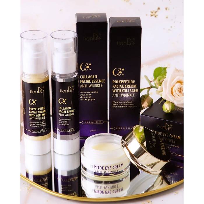 Cremă polipeptidică antirid pentru față cu colagen, 50 ml