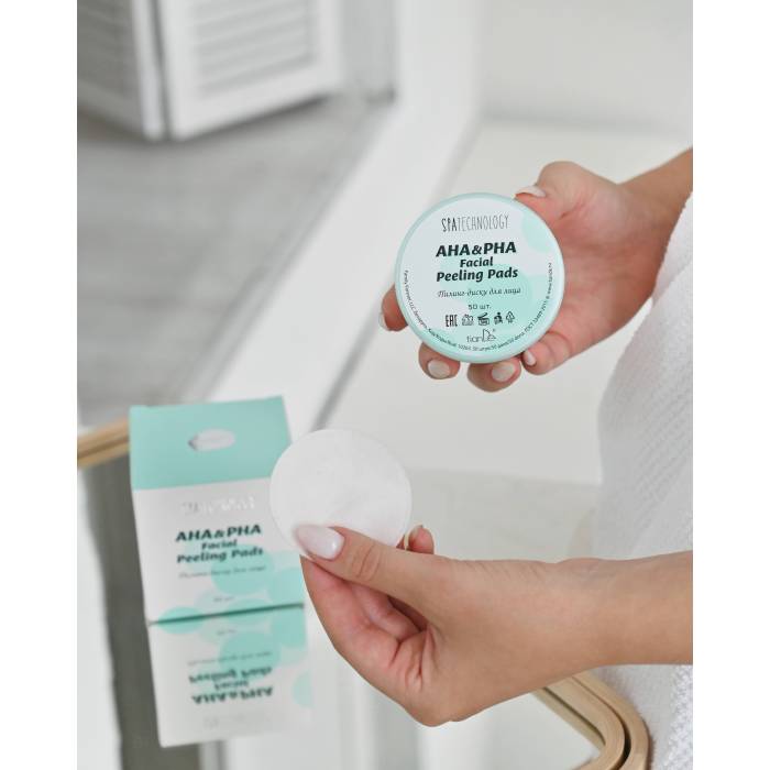 Dischete pentru peeling facial cu acizi AHA & PHA, 50 buc