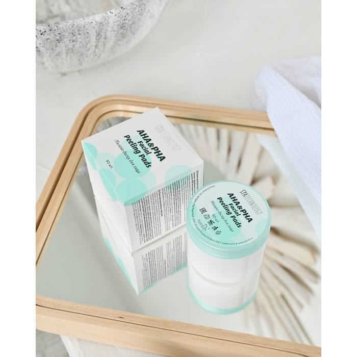 Dischete pentru peeling facial cu acizi AHA & PHA, 50 buc