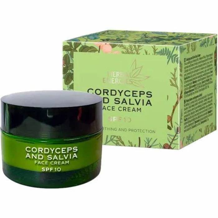Cremă de față cu cordyceps și salvie, 50 g