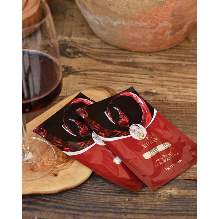 Masca-beauty de față „Terapie cu vin“, 1 buc