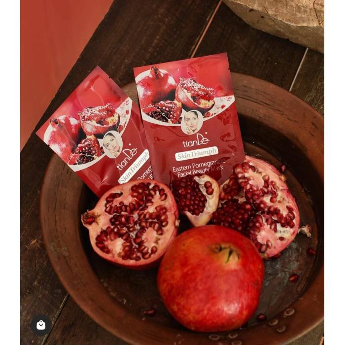 Masca-beauty de față cu rodie, 1 buc