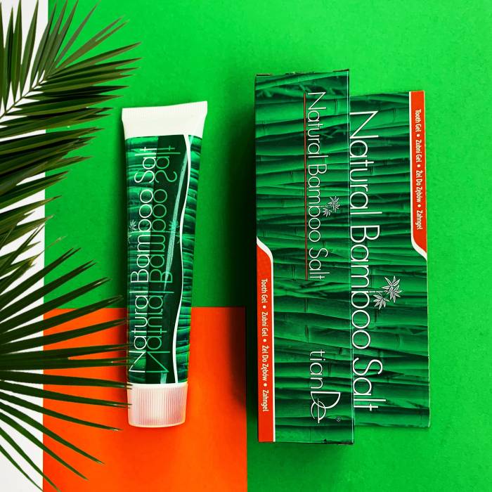 Gel pentru dinți "Sare naturală de bambus", 120 g