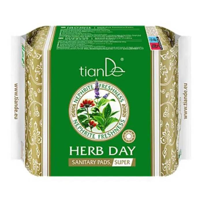 Absorbante pentru zile critice pe bază de plante „Prospețime de Nephrit”, 10 buc