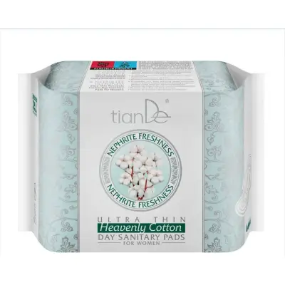 Absorbante menstruale de zi ultra subțiri "Bumbac ceresc", 8 buc