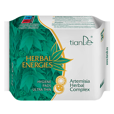 Absorbante menstruale ultra subțiri cu complex de plante Artemisia, 8 buc