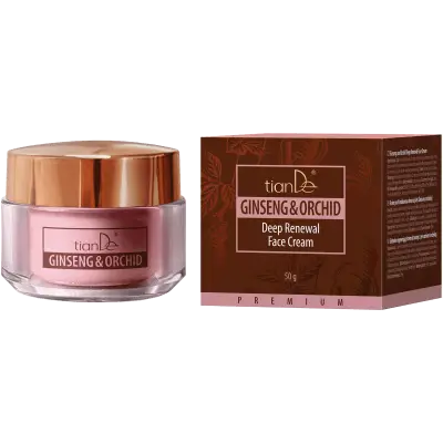 Cremă de față pentru reînnoire profundă cu ginseng și orhidee, 50 ml