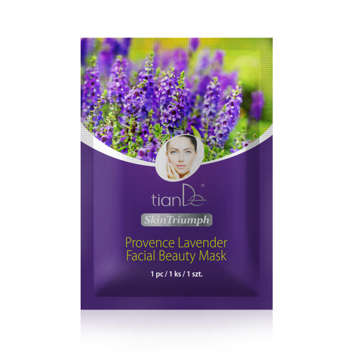 Masca-beauty de față „Provence Lavander“, 1 buc